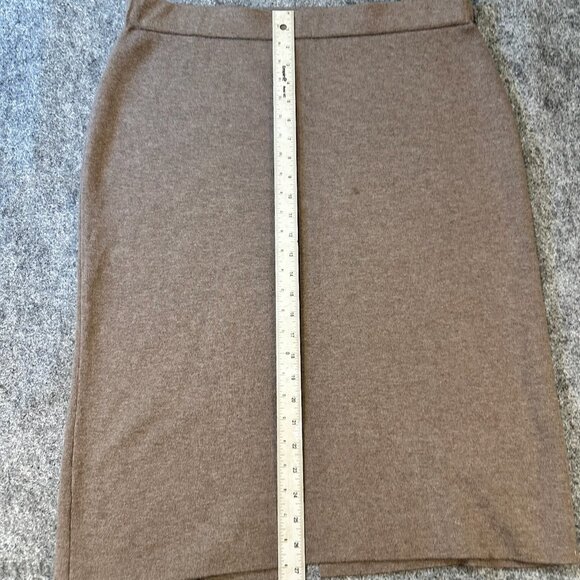 J.Jill Pure Jill Textured Knit Pull-On Skirt WMNS L Neutral Midi Soft Timeless - Picture 9 of 11